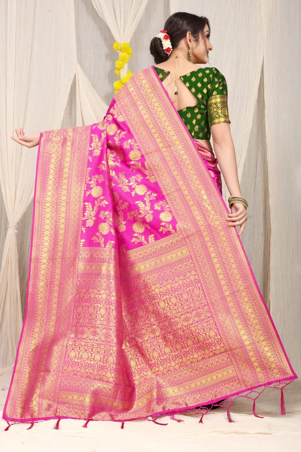 PINK_PURE_BANARASI_SAREE